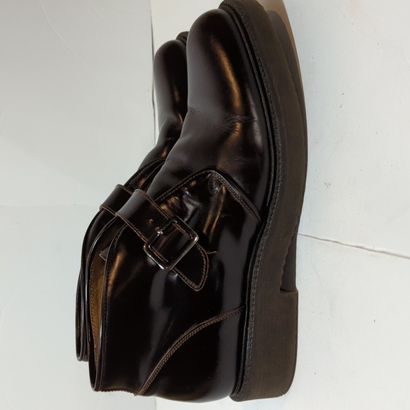 J. Crew monk strap made in Italy leather size 41 dark brown leather - Picture 5 of 15